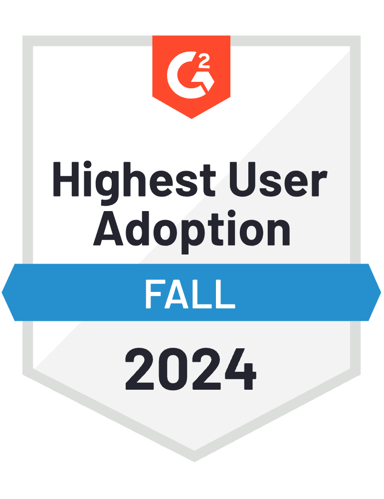 G2 Badge - Website Builder Highest User Adoption